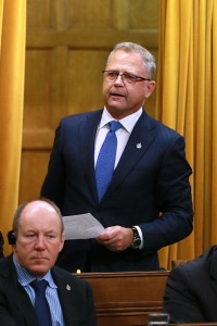 MP Len Webber in the House of Commons
